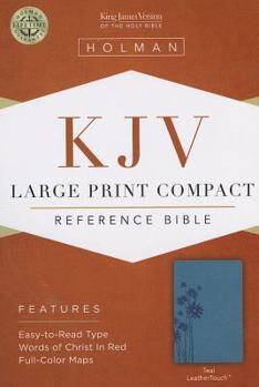 Imitation Leather Large Print Compact Reference Bible-KJV [Large Print] Book