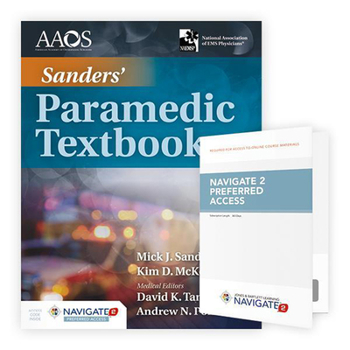 Paperback Sanders' Paramedic Textbook Includes Navigate Preferred Access Book