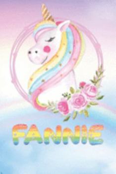 Paperback Fannie: Fannie's Unicorn Personal Custom Named Diary Planner Perpetual Calander Notebook Journal 6x9 Personalized Customized G Book