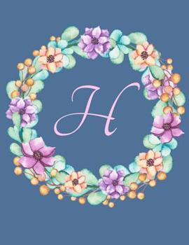 Paperback H: Monogrammed Large Print Sudoku Puzzles - Brain Logic Activity Book - Game Instructions and Answer Key - Perfect Gift F Book