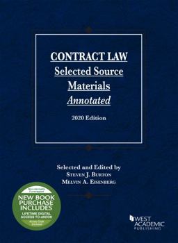 Paperback Contract Law, Selected Source Materials Annotated, 2020 Edition (Selected Statutes) Book