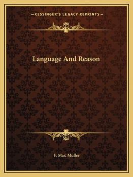 Paperback Language And Reason Book