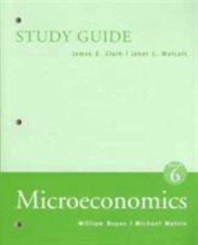 Paperback Study Guide for Boyes' Microeconomics, 6th Book