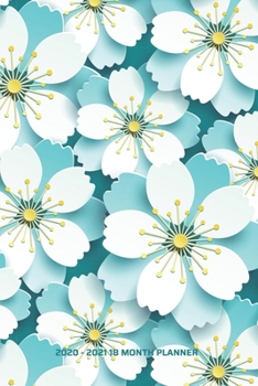 2020 - 2021 18 Month Planner: Fresh Clean Happy Flowers | Daily Organizer Calendar Agenda | 6x9 | Work, Travel, School Home | Monthly Yearly Views | ... Planner January 2020 - June 2021 Calendar)