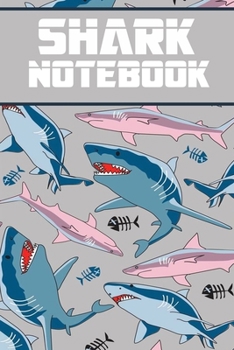 Paperback Shark notebook: wonderful Blank Lined Gift notebook For Shark lovers it will be the Gift Idea for Shark Lover Book