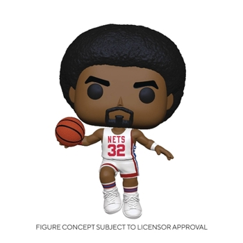 Misc. Pop NBA Legends Julius Erving Nets Home Jersey Vinyl Figure Book