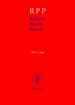 Religion Past & Present, Volume VI: Hea-Jog: Encyclopedia of Theology and Religion