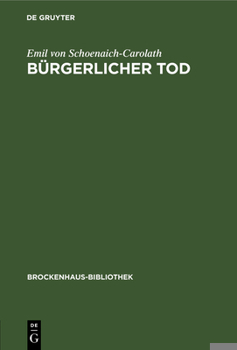 Hardcover Bürgerlicher Tod [German] Book