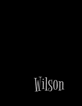 Wilson Entrepreneur Personalized Minimalist Grid Notebook | 8.5x11 100 grid pages| Matte Wilson Personalized Matte Silk Cover with sturdy white pages notebook