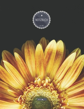 Paperback ZMUDACE Notizbuch Liniert: in DIN A4 Softcover - "ZL047 Sonnenblume" -156 leere linierte Seiten mit pers?nlichem Register + Seitenzahlen - Zeiche [German] Book