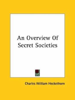 Paperback An Overview Of Secret Societies Book