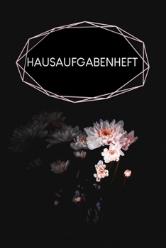 Hausaufgabenheft: Heft für Kinder + Schüler + Studenten - Motiv: Schwarze Blume