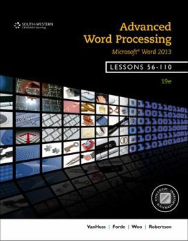 Spiral-bound Advanced Word Processing, Lessons 56-110: Microsoft Word Book