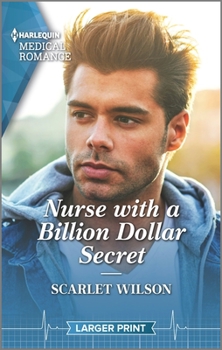 Mass Market Paperback Nurse with a Billion Dollar Secret [Large Print] Book