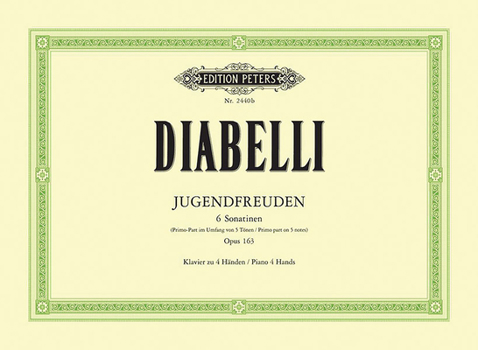 Paperback Jugendfreuden -- 6 Sonatinas for Piano Duet Op. 163: Primo Part Within 5-Note Range Book