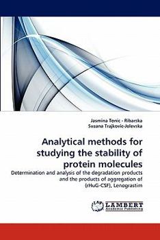 Paperback Analytical methods for studying the stability of protein molecules Book