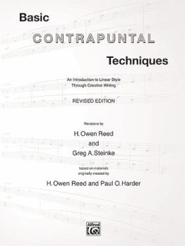 Paperback Basic Contrapuntal Techniques: An Introduction to Linear Style Through Creative Writing, Book & 2 CDs Book
