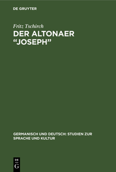 Hardcover Der Altonaer "Joseph" [German] Book