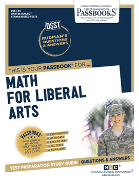 Paperback DSST Math for Liberal Arts (Dan-84): Passbooks Study Guide Volume 84 Book