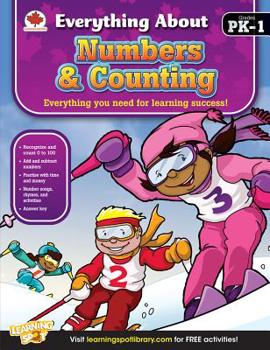 Paperback Everything About Numbers & Counting, Grades PK-1 (Canadian Edition) Book