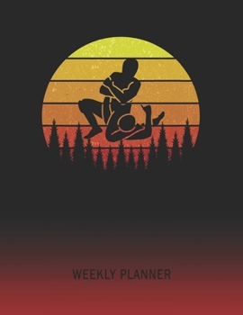 Weekly Planner: Mixed Martial Arts Mma | 2020 - 2021 | Plan Weeks for 1 Year | Retro Vintage Sunset Cover | January 20 - December 20 | Planning ... | Plan Days, Set Goals & Get Stuff Done