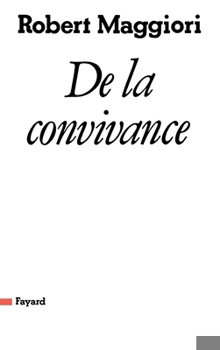 Paperback De la convivance [French] Book