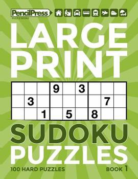 Paperback Large Print Sudoku Puzzles Book 1 Book