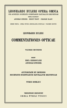 Hardcover Commentationes Opticae 2nd Part [French] Book
