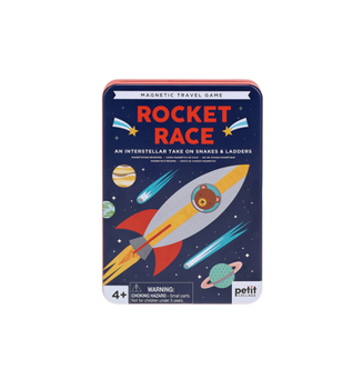 Board Game Rocket Race Magnetic Travel Game Book