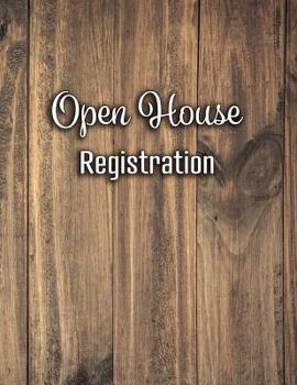 Paperback Open House Registration: Real Estate Sign In Book and Registry with 600 Entries Log In Book For Realtors Brokers Agents and Home Owners [Large Print] Book