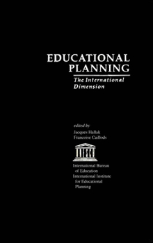 Hardcover Educational Planning: The International Dimension Book