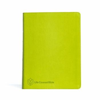 Imitation Leather CSB Life Counsel Bible, Apple Green Leathertouch, Indexed: Practical Wisdom for All of Life Book
