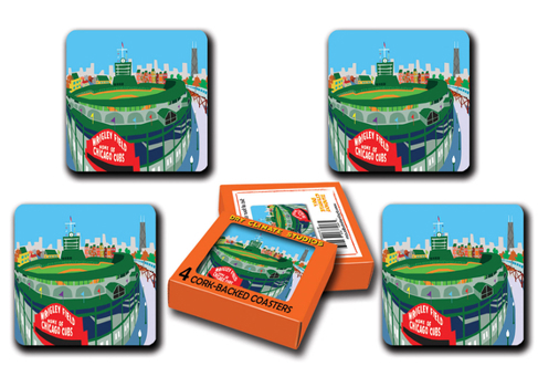 Misc. Supplies Wrigley Field Coaster Set Book