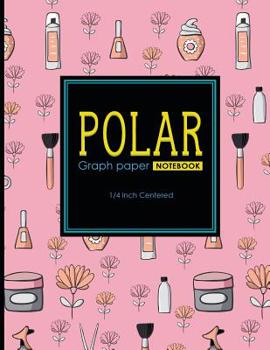 Paperback Polar Graph Paper Notebook: 1/4 Inch Centered: Technical Sketchbook For Engineers and Designers, Cute Beauty Shop Cover, 8.5 x 11, 100 pages Book