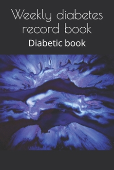 Paperback Weekly diabetes record book