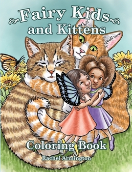 Paperback Fairy Kids and Kittens Coloring Book