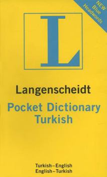 Paperback Langenscheidt Pocket Turkish Dictionary: Turkish-English/English-Turkish [Turkish] Book