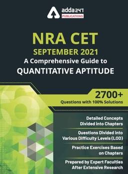 Paperback A Comprehensive Guide to Quantitative Aptitude for NRA CET Exam Book