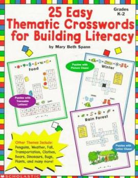 Paperback Easy Thematic Crosswords for Building Literacy Book