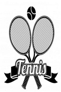Paperback Tennis: Carnet de note - Bloc-notes - 21,59x27,94 cm, 100 pages [French] Book