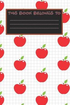 Paperback School Composition Book: Wide Ruled Notebook Composition Book Diary Apples Book