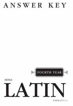 Paperback Henle Latin Fourth Year Answer Key Book