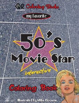 Paperback My Favorite 50's Movie Star Coloring Book