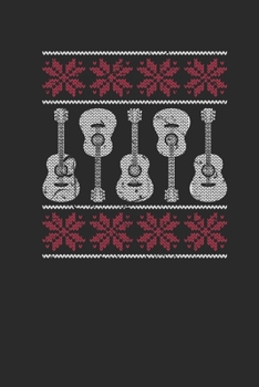 Christmas Guitar: Dotted Bullet Notebook (6" x 9" - 120 pages) ~ Christmas Themed Notebook for Daily Journal, Diary, and Gift