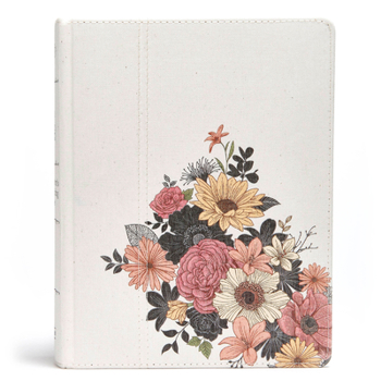 Hardcover The Illustrator's Notetaking Bible: NKJV Edition, Floral Canvas Over Board Book