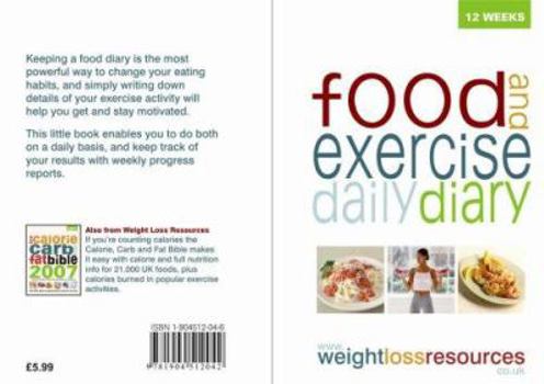 Paperback Food and Exercise Daily Diary Book
