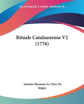 Paperback Rituale Catalaunense V2 (1776) [Latin] Book