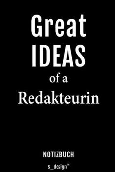 Notizbuch für Redakteure / Redakteur / Redakteurin: Originelle Geschenk-Idee [120 Seiten liniertes blanko Papier] (German Edition)