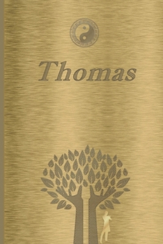Thomas: Personalized Name Journal/Notebook for Men - Masculine Metal-look Cover with Lined Writing Pages