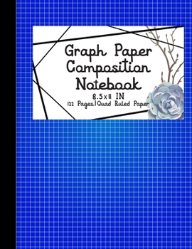 Paperback Graph Paper Composition Notebook: Quad Ruled 5x5, Grid Paper for Math & Science Students (8.5 x 11) for math, science, school, college, drawing, writi Book